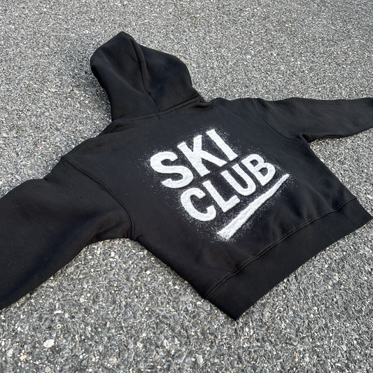 "Ski Club" Cropped Hoodie (Women's)